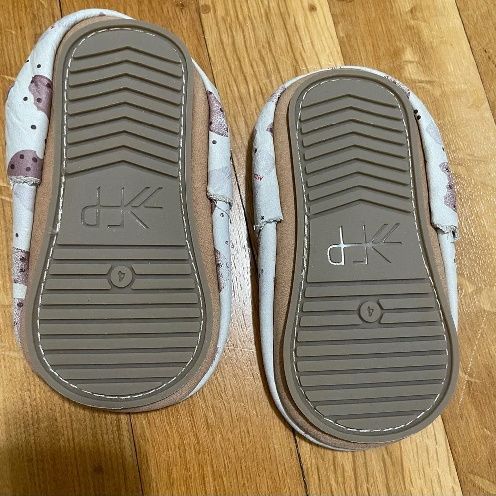 Freshly Picked Infant Chocolate Chip Cookie Leather City Hard Sole Moccasins